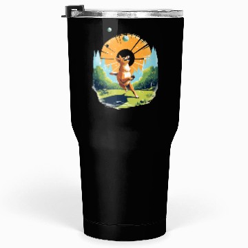Discover Joyful Dog in Summer Park Tumblers 30 Oz