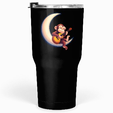 Discover Musical monkey in the crescent Tumblers 30 Oz