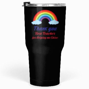 Discover Thank you Best Teacher for helping me Shining Tumblers 30 Oz
