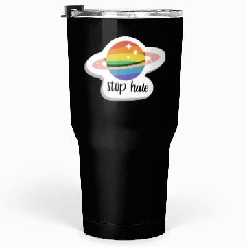 Discover Stop hate - Pride - rainbow Tumblers 30 Oz
