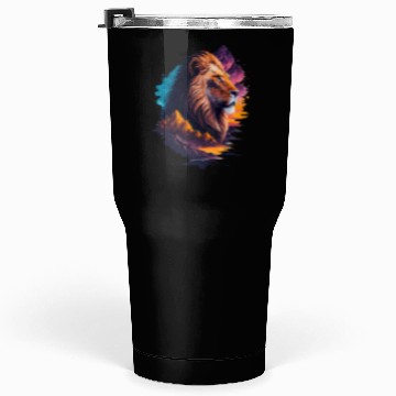Discover Abstract Lion illustration Tumblers 30 Oz