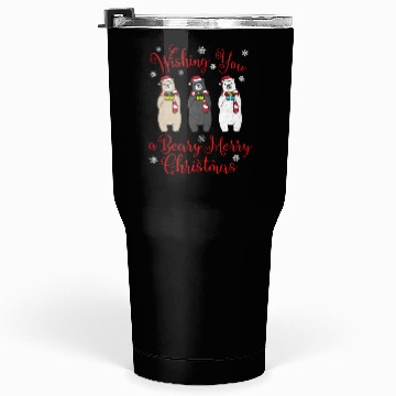 Discover Beary Merry Polar Bear Winter Tumblers 30 Oz