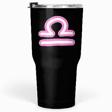 Discover Libra Zodiac Sign Neon Pink Tumblers 30 Oz