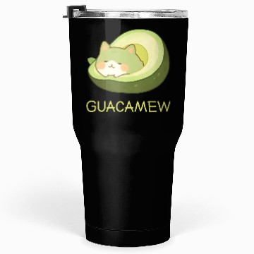 Discover Guacamew Funny Avocado Kawaii Cat Lover Tumblers 30 Oz