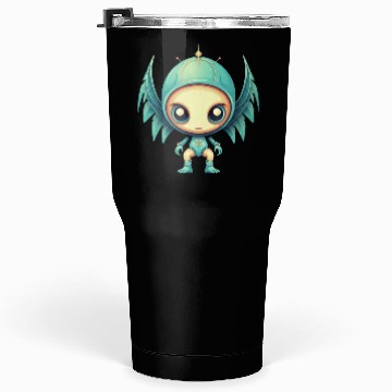 Discover Alien Angel Wings Cyborg - Futuristic Design Tumblers 30 Oz
