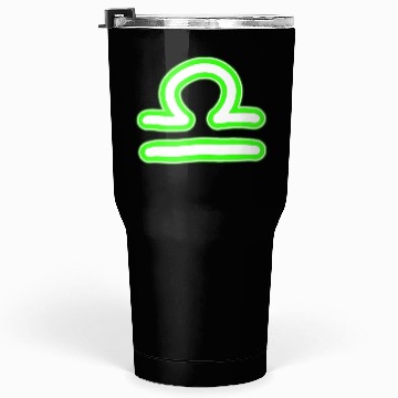Discover Libra Zodiac Sign Neon Green Tumblers 30 Oz