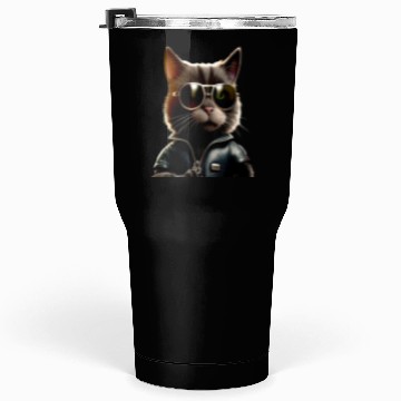 Discover Cat With Sunglasses Cute Cat Mom Meow Paws Kitty Tumblers 30 Oz