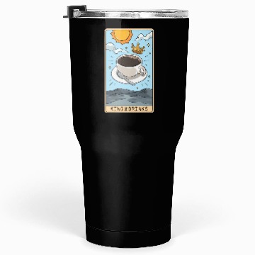 Discover Tarot Card Reader Hot Coffee Drinker Caffeine Tumblers 30 Oz