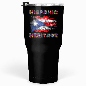 Discover Puerto Rico Hispanic Heritage Month Tumblers 30 Oz