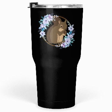 Discover Flower Circle Squirrel Tumblers 30 Oz