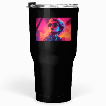 Discover Synthwave Sunset Vibes with sunglasses Tumblers 30 Oz