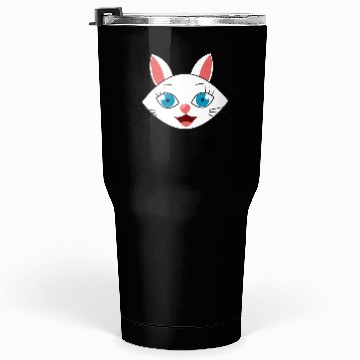 Discover Mewsome White Cat Face Tumblers 30 Oz