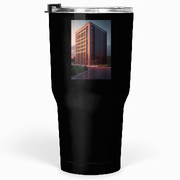 Discover The red building logo design in Tumblers 30 Oz cloths
