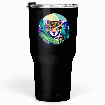 Discover Jaguar in the Tropics Tumblers 30 Oz