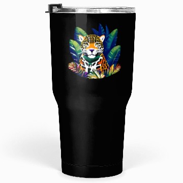 Discover Jaguar in the Tropics Tumblers 30 Oz