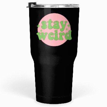 Discover Stay weird 80s yellow stars Tumblers 30 Oz
