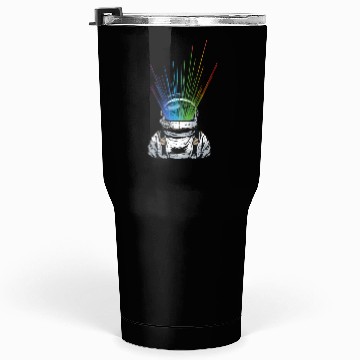 Discover Space Light Astronaut - Rainbow Rays Tumblers 30 Oz