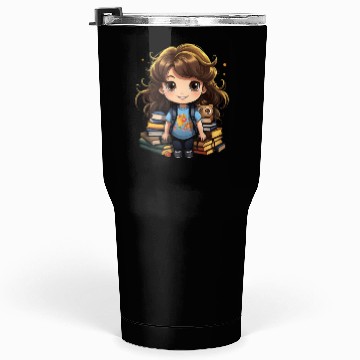 Discover Back to School Pre-K Kindergarten Student Chibi Tumblers 30 Oz