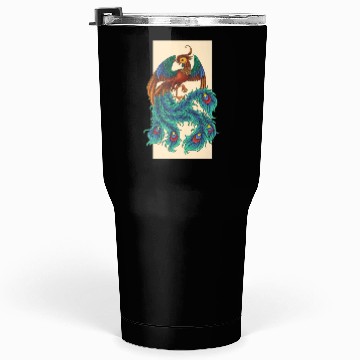 Discover Design vector Illustration of Phoenix Tumblers 30 Oz