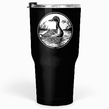 Discover Duck Bird Nature Pond Tumblers 30 Oz