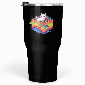 Discover Rainbow LGBT Community Cutie Kitty Pride Lesbian Tumblers 30 Oz