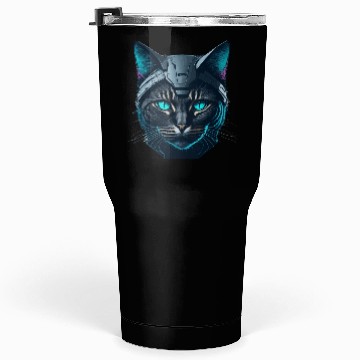 Discover Cyberpunk neon cat Tumblers 30 Oz