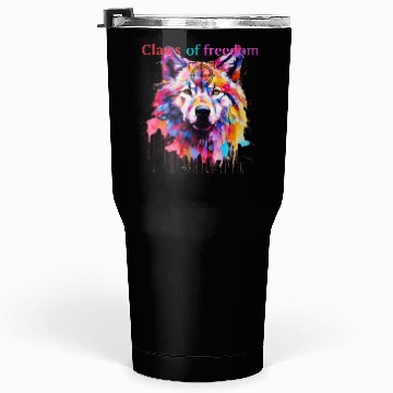 Discover Lone Wolf in Multicolor Tumblers 30 Oz