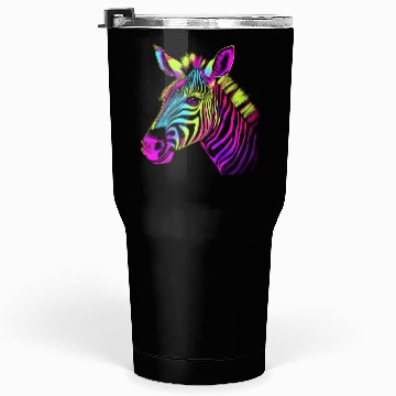 Discover Zebra Neon Colors Portrait Tumblers 30 Oz
