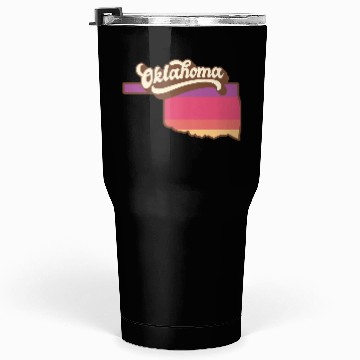 Discover Oklahoma Retro USA Tumblers 30 Oz