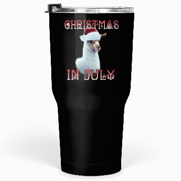 Discover Festive alpaca - Christmas in July Tumblers 30 Oz