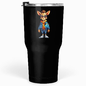 Discover Cute Giraffe Cartoon Tumblers 30 Oz