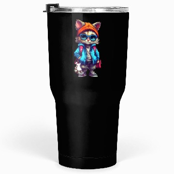 Discover Cute Cat Cartoon Tumblers 30 Oz