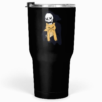 Discover The grim reaper loves cat Tumblers 30 Oz