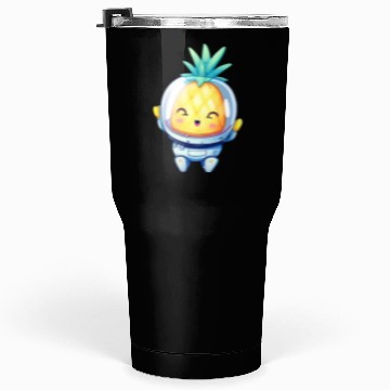 Discover Kawaii astronauts pineapple Tumblers 30 Oz