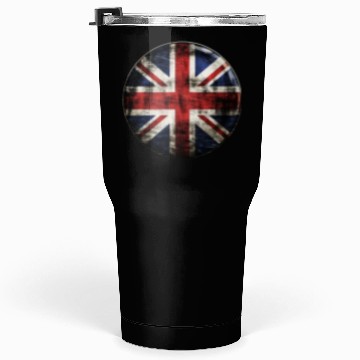 Discover Union Jack Vintage Distressed Tumblers 30 Oz
