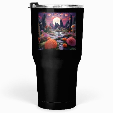 Discover Visually Pleasing Moonlight Coral [Surreal Aesthet Tumblers 30 Oz