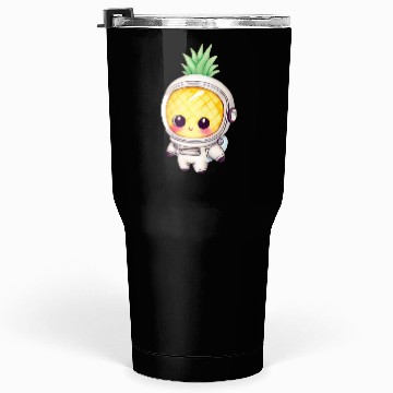 Discover Kawaii astronauts pineapple Tumblers 30 Oz