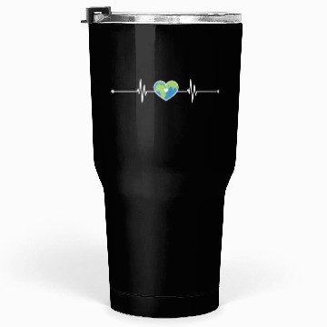 Discover Heart Beat Earth Tumblers 30 Oz