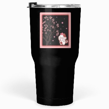 Discover Cherry Blossom Tumblers 30 Oz, Kawaii Cat Cherry Blossom