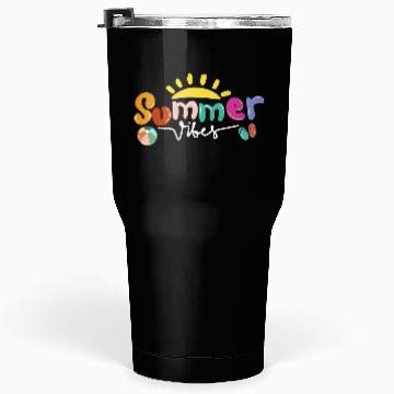 Discover Summer Vibes Hello Vacation Beach Sunshine Funny Tumblers 30 Oz