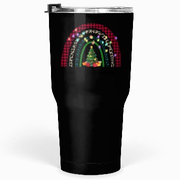 Discover Merry Christmas Lights Rainbow Tumblers 30 Oz