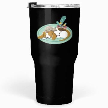 Discover Sleepy Beagle And Cat Tumblers 30 Oz