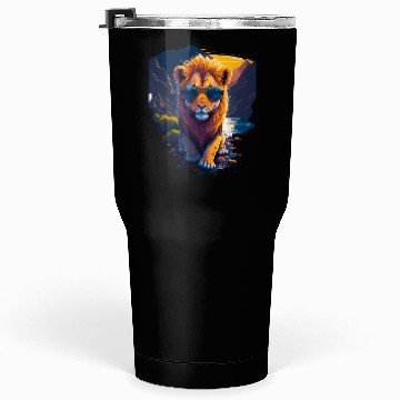 Discover Cute baby lion Tumblers 30 Oz