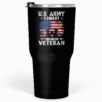 Discover US Army Combat Engineer Veteran Tumblers 30 Oz