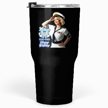 Discover U.S. Coast Guard 233rd Birthday Tumblers 30 Oz