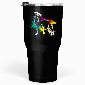 Discover Colerfull Splash Art Farm animals Goat Tumblers 30 Oz