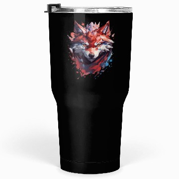 Discover Polygonal Fox Print Tumblers 30 Oz
