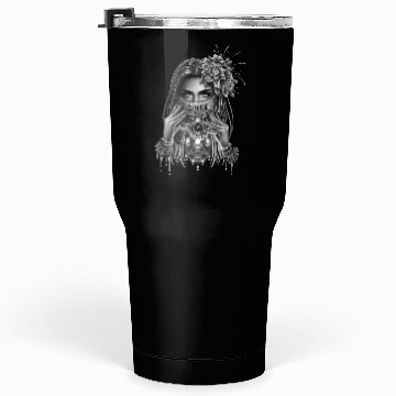 Discover skull mask and peony flower Tumblers 30 Oz
