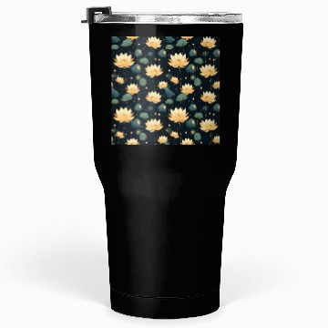 Discover Serenity Blooms: Timeless Lotus Pattern Tumblers 30 Oz