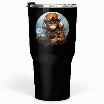 Discover Monkey in the Sky: Drone Commander Tumblers 30 Oz